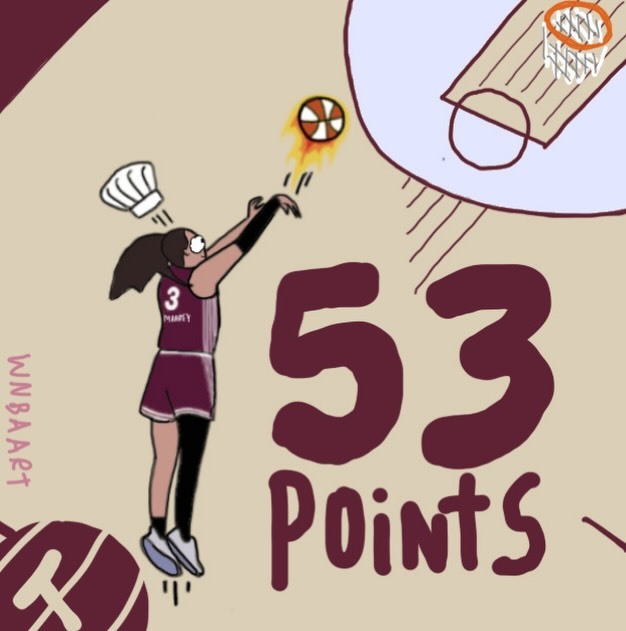 最近看到好几个球员转发了这个趣味漫画IG账号“Thee WNBA Artíste