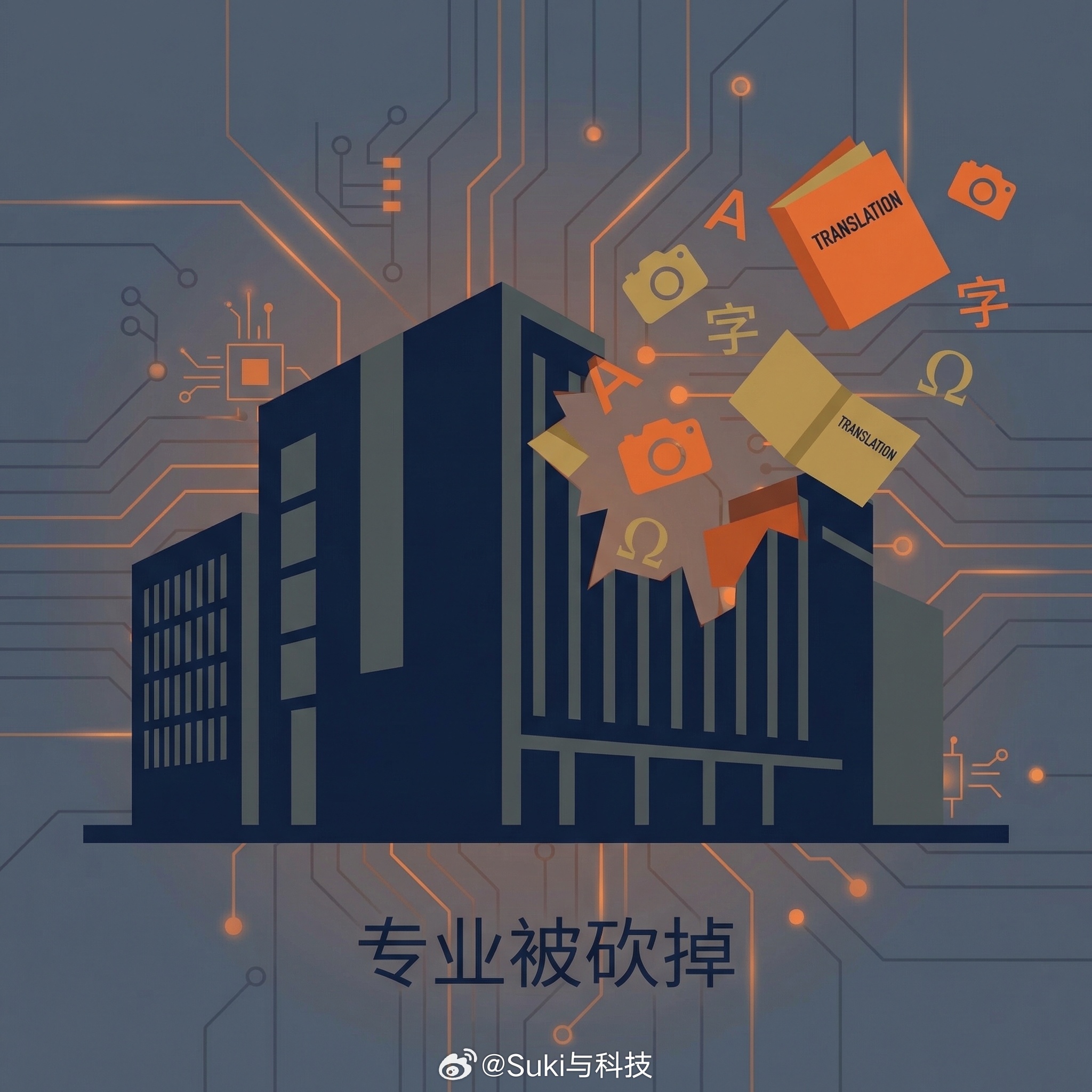 中传砍掉翻译摄影等16个专业 砍掉的不是专业，是最后一块遮羞布。当大学还教你“怎