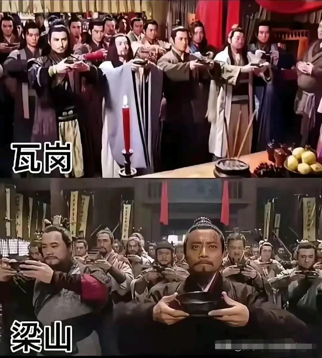 网友调侃这两拨人干架谁的胜算大。我觉得没有可比性，瓦岗寨里出了三位凌烟阁功臣，徐