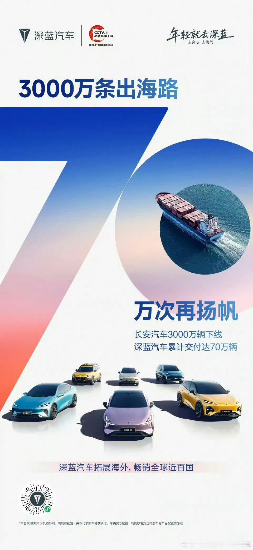 共享70万种运动驾趣陪伴70万份科技体验深蓝汽车累计交付达70万辆