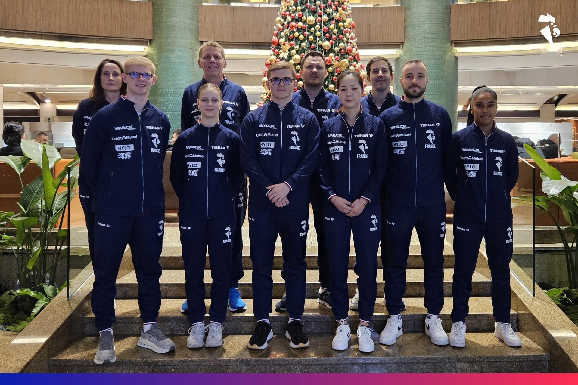 法国队混团合照&昨天抽签晚宴 