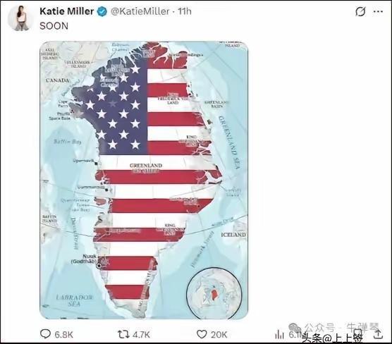 白宫办公厅副主任斯蒂芬·米勒说：格陵兰岛应该成为美国的一部分。丹麦凭什么声称对格