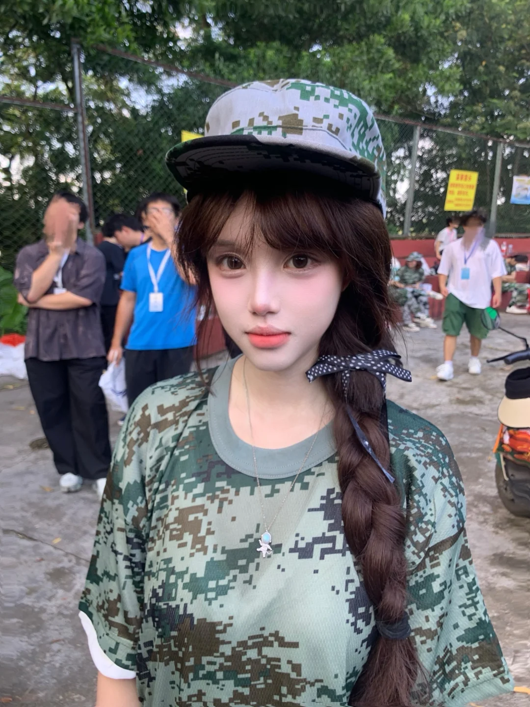 水灵灵的军训