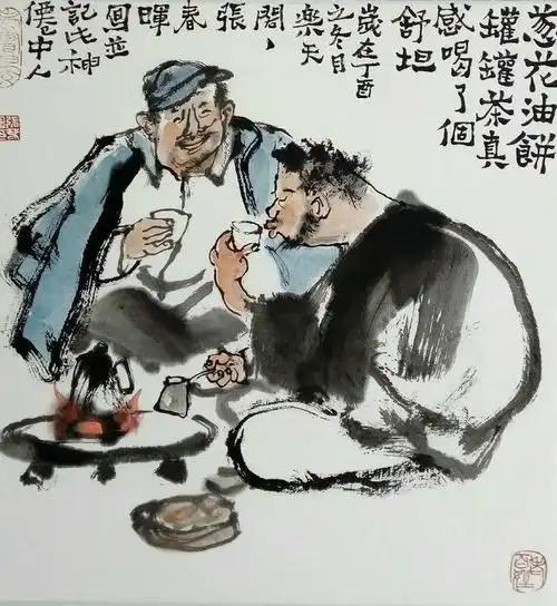 上联：品酒聊天说大话
下联：[比心]

网络图片/诚谢侵删