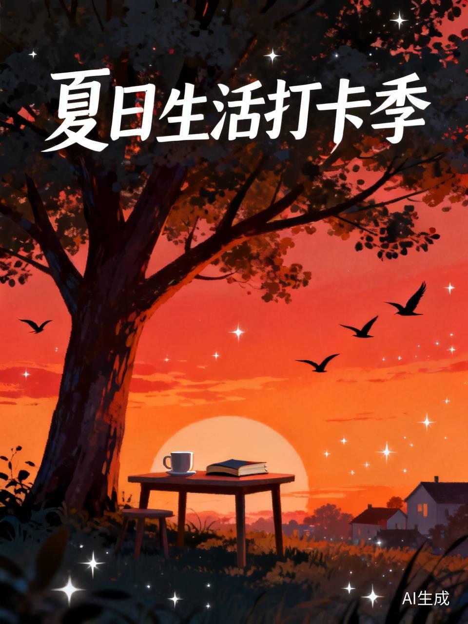 夏日生活打卡季夏日悠长，晚风温柔。褪去燥热，奔赴烟火日常，看落日晚霞、听蝉鸣阵阵