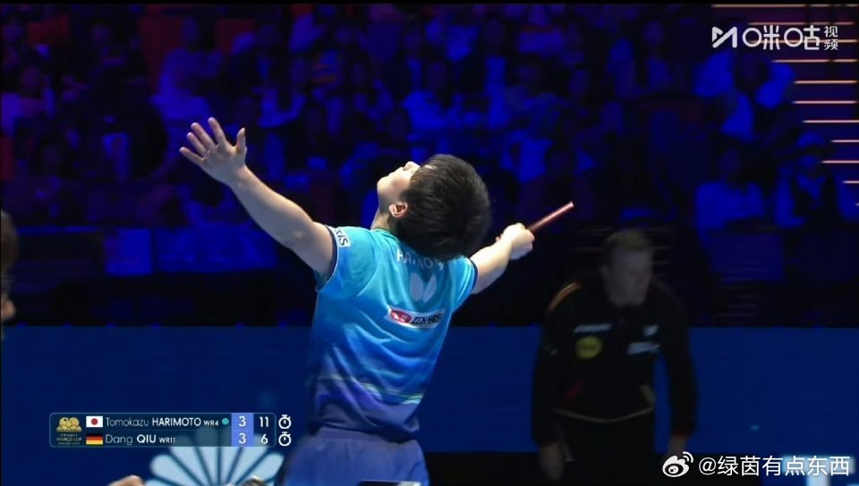 张本智和4比3邱党绝境逆转！七局鏖战太刺激🏓澳门世界杯男单1/8决赛，张本智和