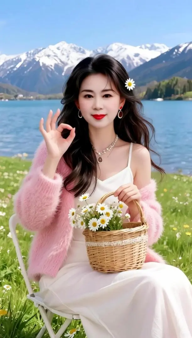 AI湖畔清新照 随变ai随便玩