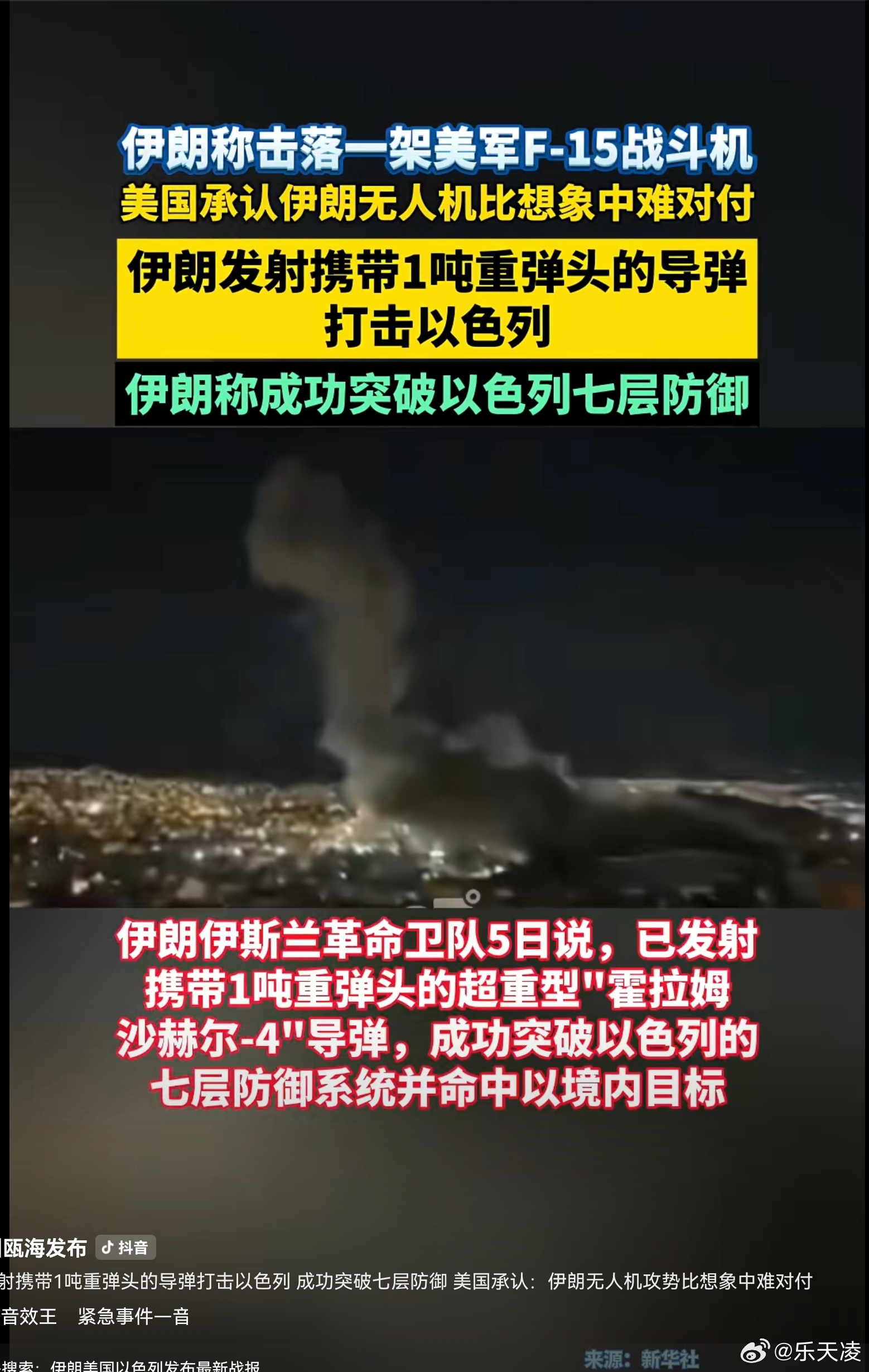 伊朗称成功突破以色列七层防御  3月5日，伊朗方面发布公告，“真实承诺-4”行动