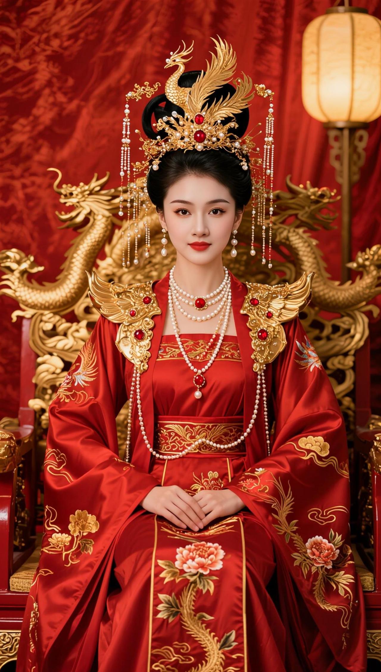 AI凤冠华服写真 随变ai随便玩 国风古韵 凤冠霞帔 国风美人