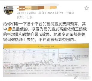 《以爱为营》原著《错撩》版权费还不到一千万。能爆很大程度靠王鹤棣的演绎，把时宴这