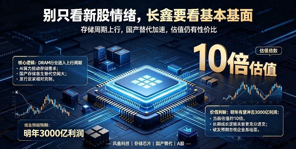 长鑫科技 A股 存储芯片还在盼着、臆想长鑫科技破发的人，着实没有看懂这只核心标的