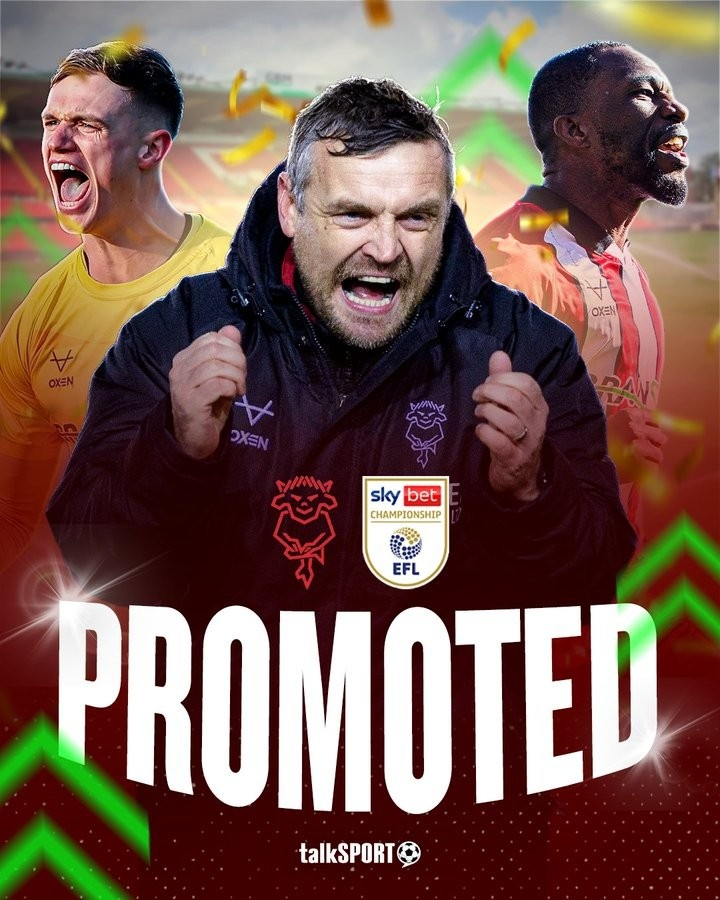 4月7日讯 英甲联赛今日完赛一场，林肯城2-1击败雷丁，在41轮过后积90分。他