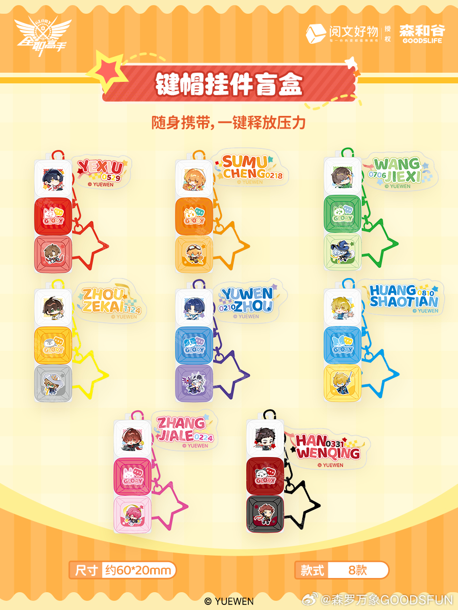 ❤️《全职高手》阈限空间系列第三弹上市啦！🥮可爱治愈的绒绒点心挂件邀你品尝！⌨