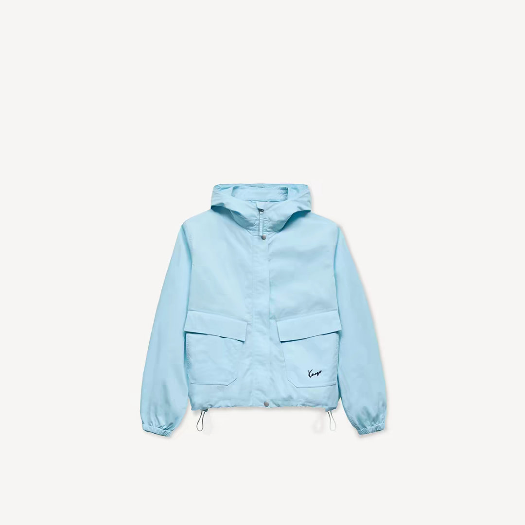 KENZO的外套浅蓝色，so soft