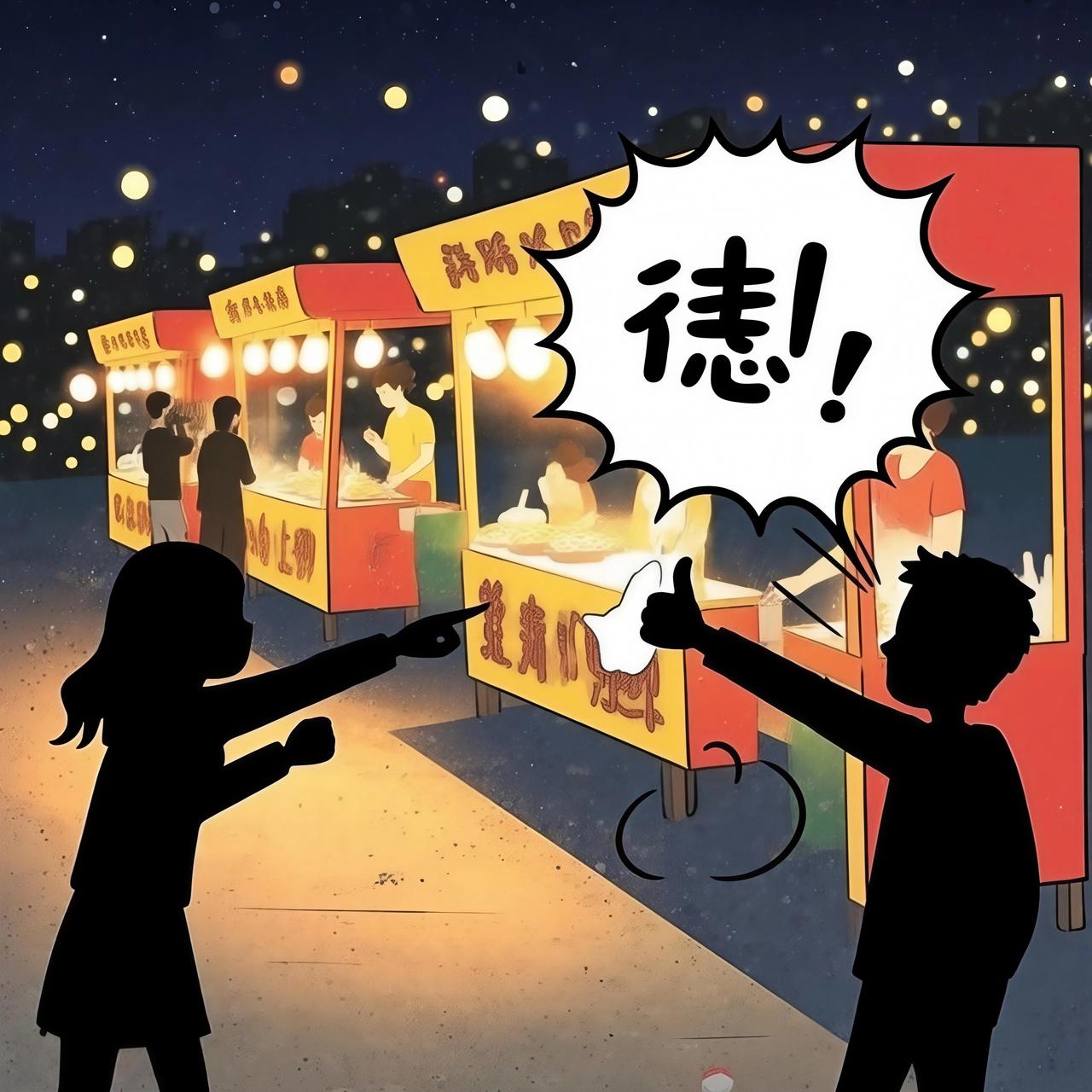 🔥【摸头杀翻车现场！男子夜宵摊顺手撸头反被教做人，结局舒适】🔥

半夜撸串摊