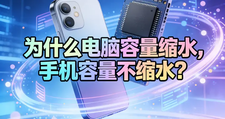 同樣是256GB容量，為什么電腦縮水，手機不縮水？