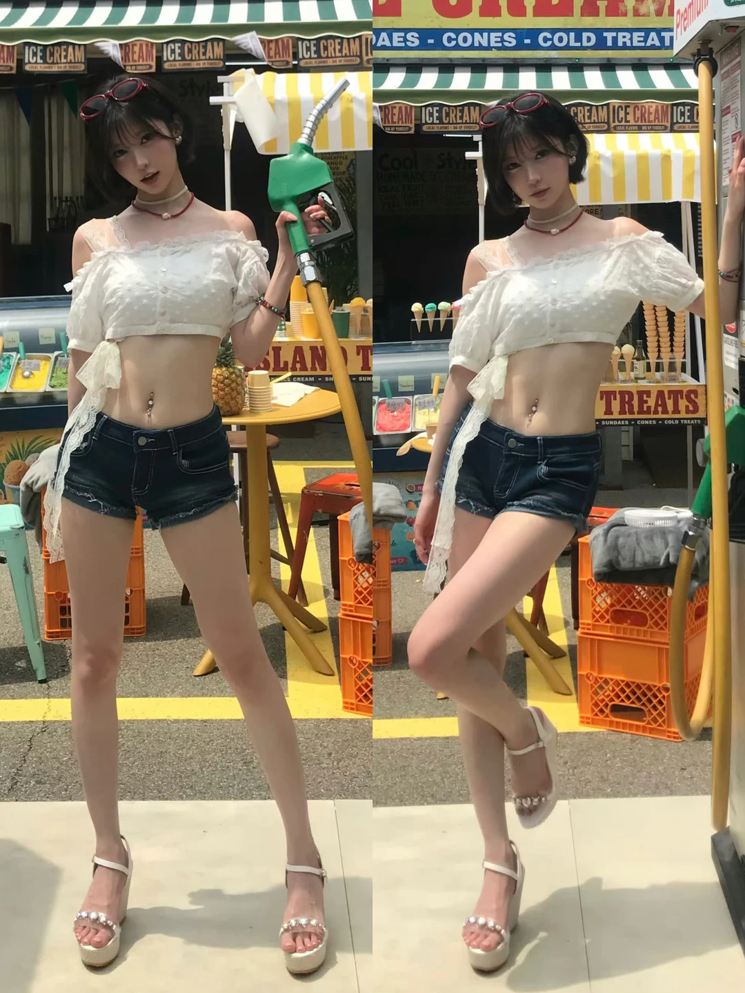 会穿又会拍的Asa，首图比例真的很绝！
