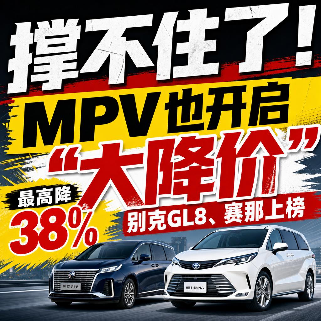 MPV市场价格体系崩塌 传统车型集体降价
MPV市场这潭深水，最近算是彻底被搅浑
