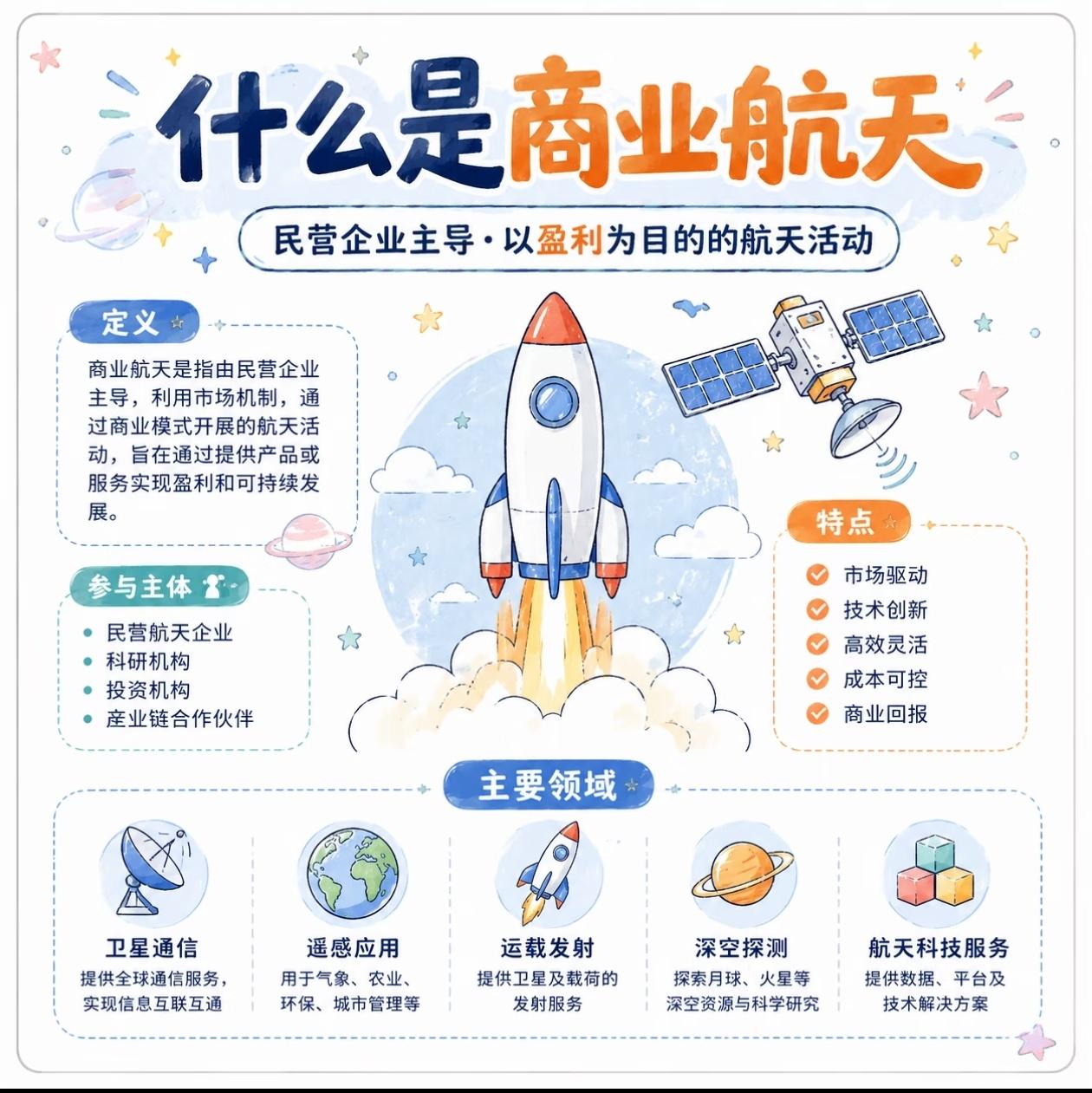 别再以为航天离你很远！商业航天时代已经到来🚀
 
以前航天是国家专属的星辰征途