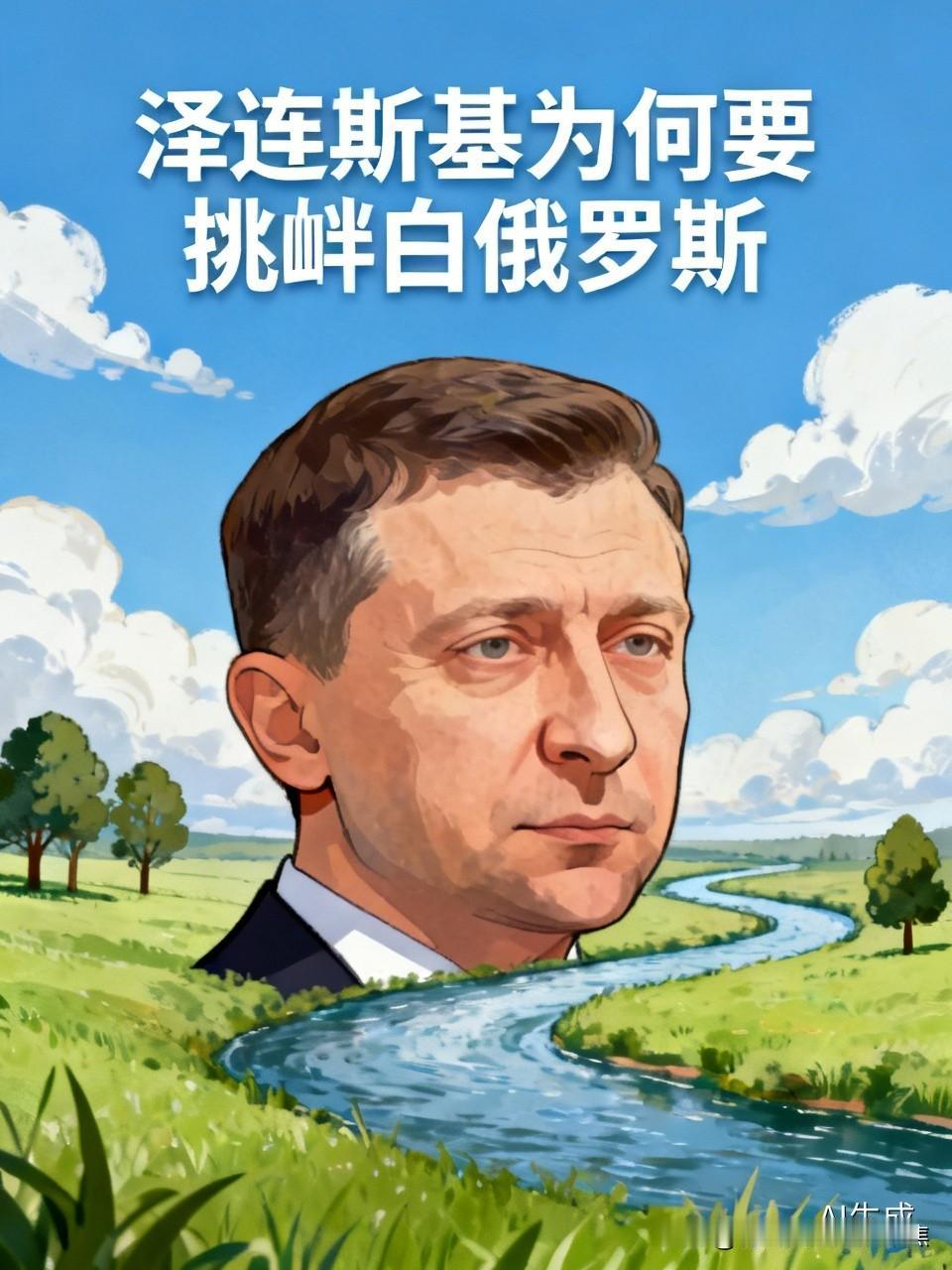 泽连斯基挑衅白俄罗斯，这操作属实让人摸不着头脑。前线被俄罗斯步步紧逼，他还想开辟