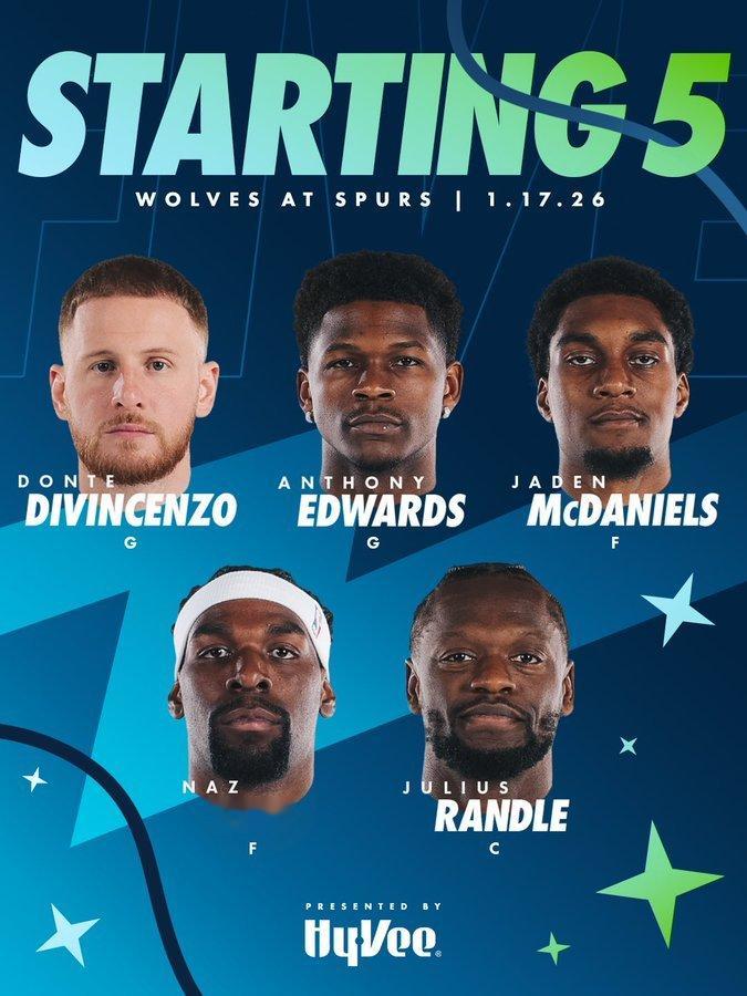 今天再战马刺，爱德华兹伤愈复出，但是戈贝尔因伤缺席两队上次交手最后时刻爱德华兹命