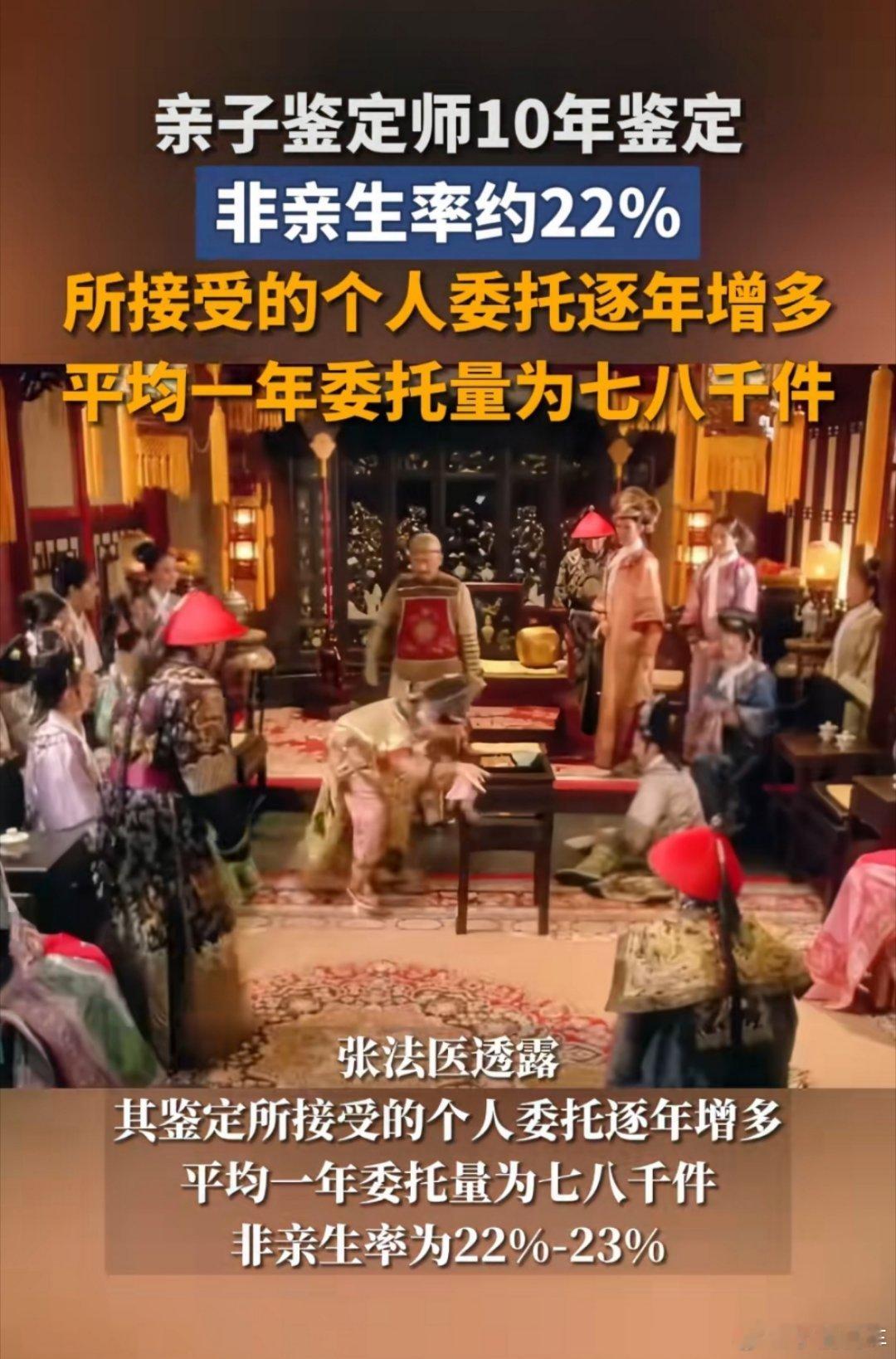 亲子鉴定师10年鉴定非亲生率约22%干这行的这种事都集中在一起了，去鉴定的肯定都