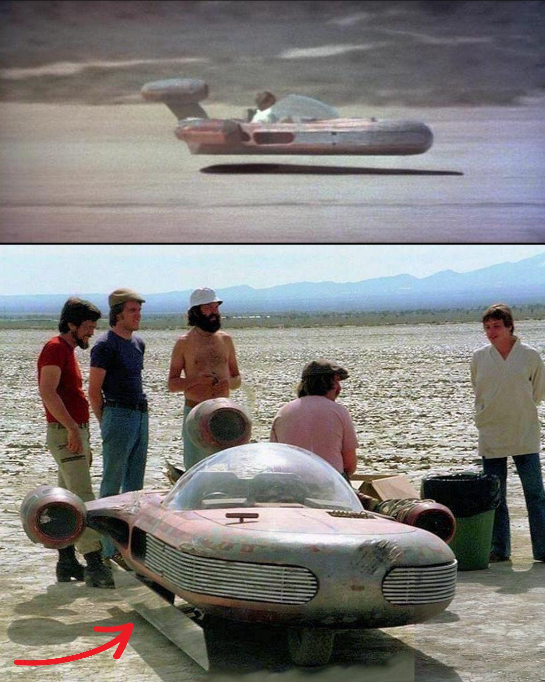 1977年的《星球大战》中，使用镜子制作“悬浮”特效 ​​​