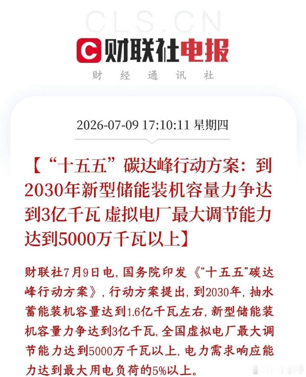 A股收盘后，储能板块迎来重磅政策性利好，板块有望走出反弹行情2025年末国内新型
