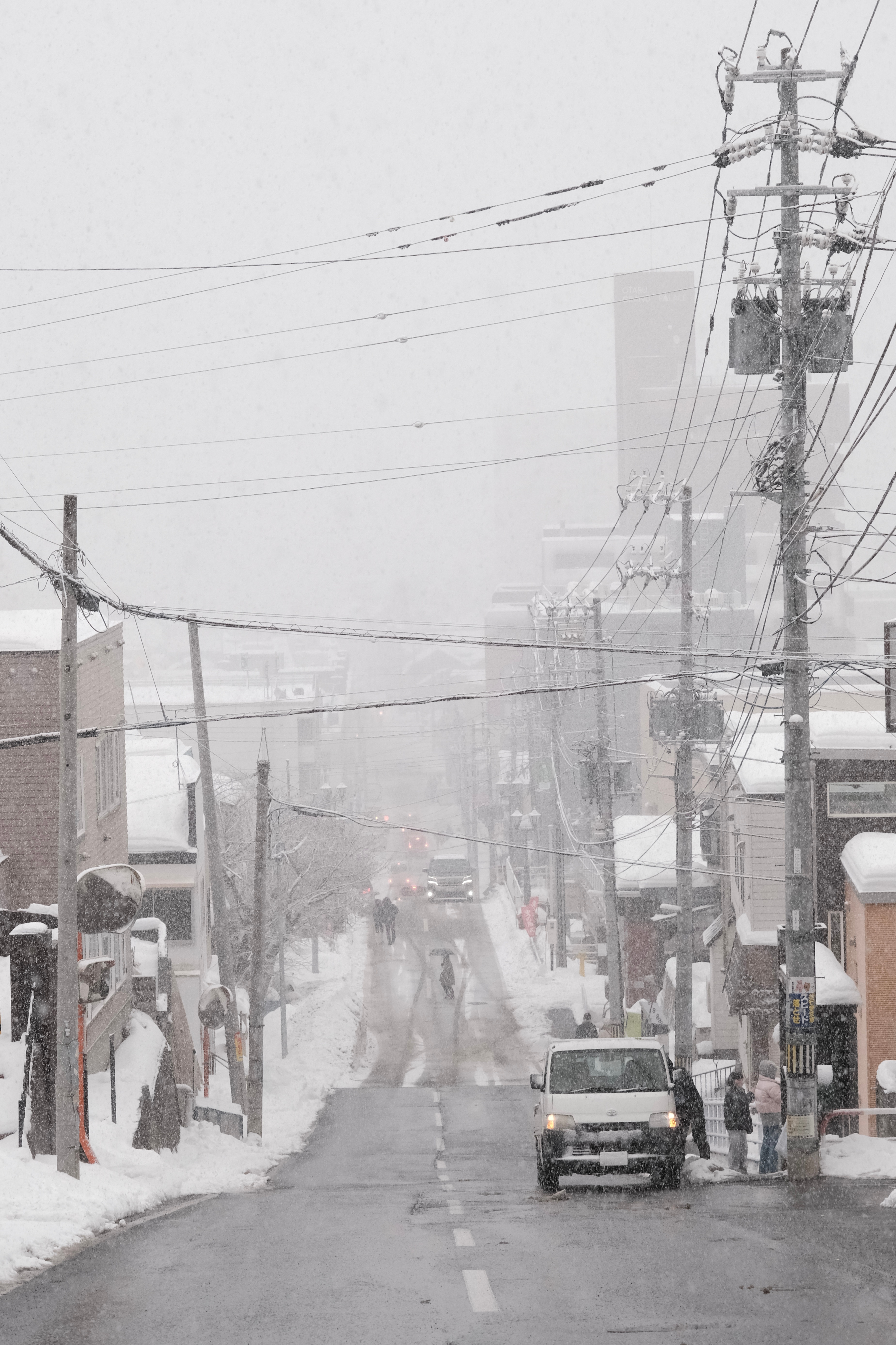 这次来北海道，第一天札幌下雪，晚上去白色恋人公园时甚至下起了鹅毛大雪。第二天小樽