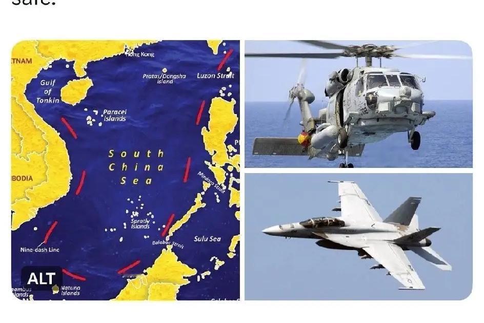 2架军机在海上相继坠毁
10月26日下午，大美丽的一架F/A - 18F“超级大