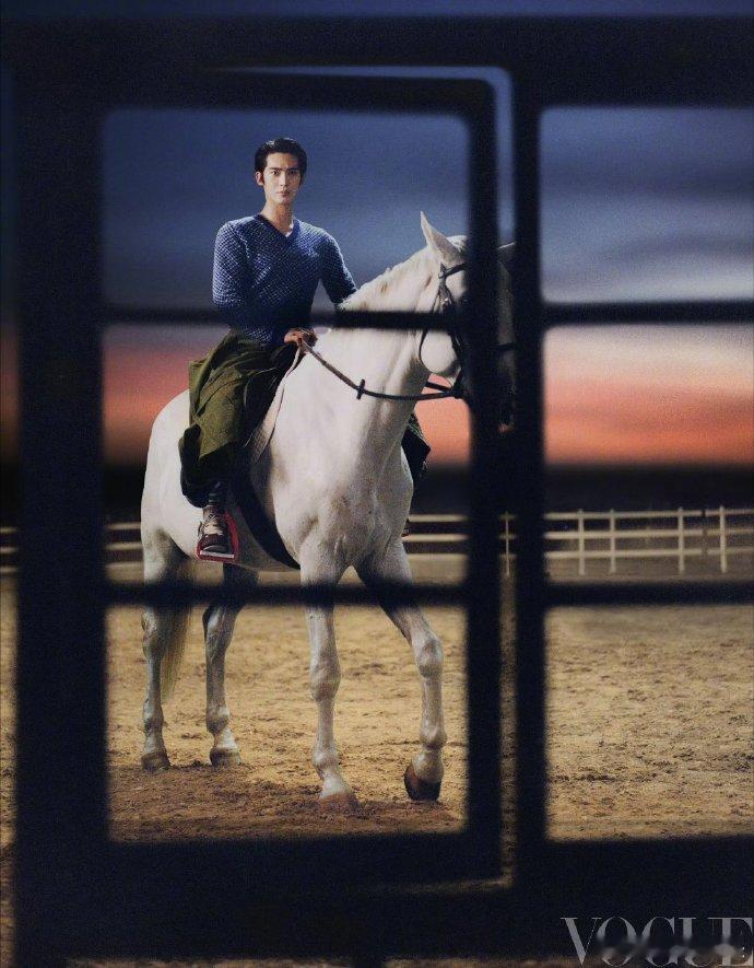 于适开年大片时尚表现力于适《VOUGEMAN》开年刊封面🈶！身骑白马，妥妥的白