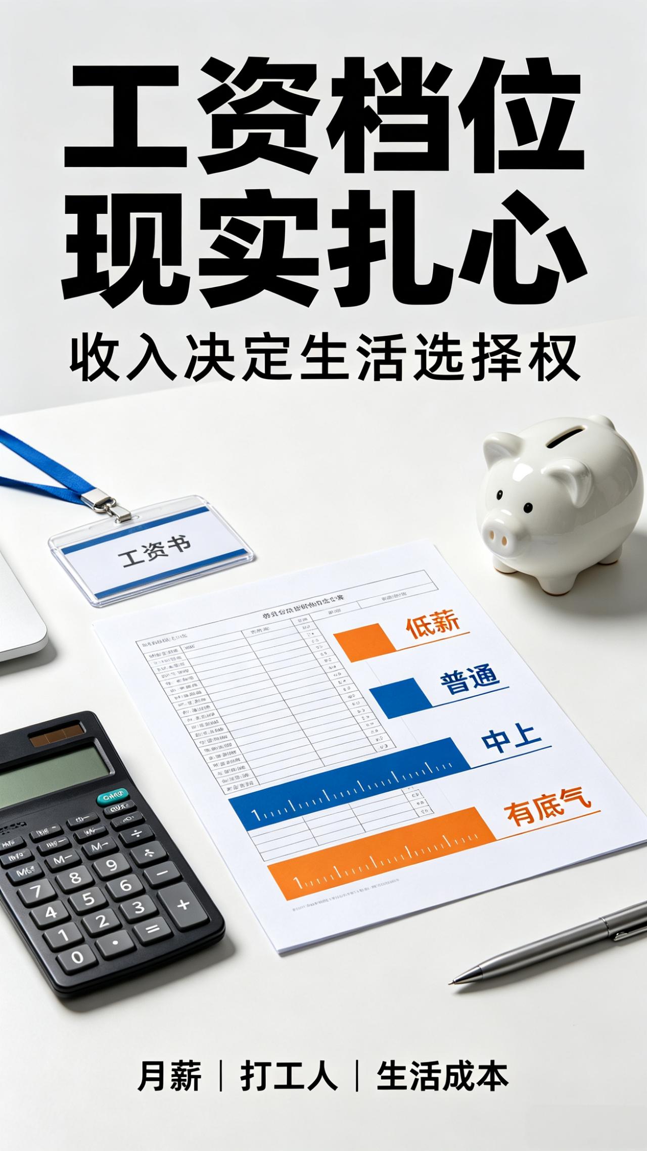 国内打工人工资档位划分曝光，不同收入活成不一样的样子！
 
同样是上班打工，有人