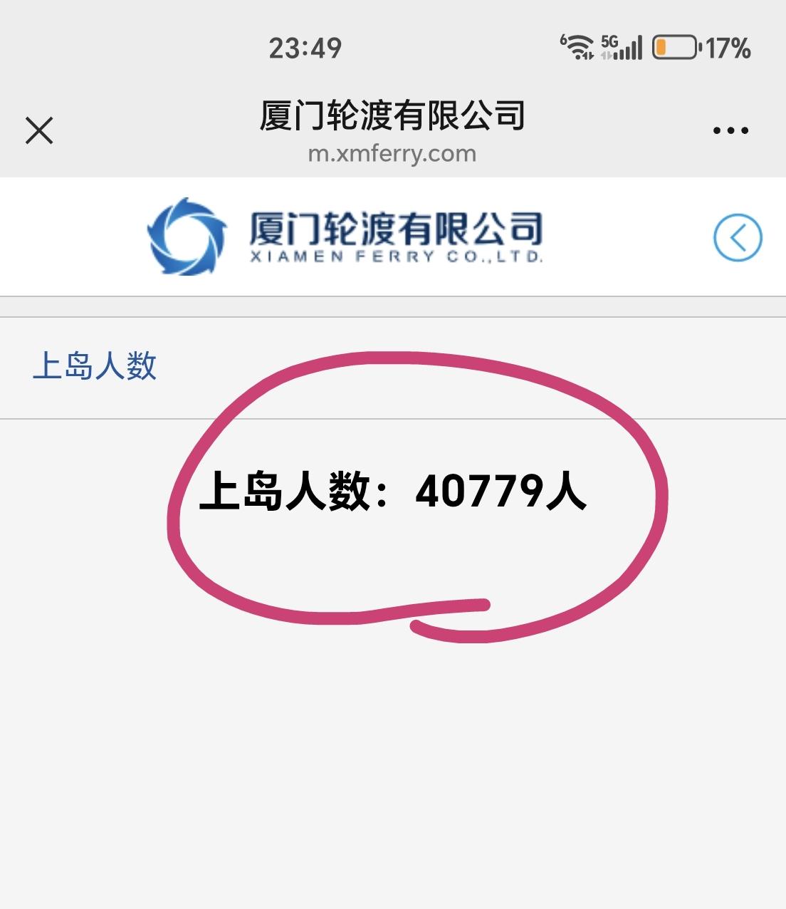 【8月10日（周一），厦门鼓浪屿上岛人数超过4万人次】

今天是周一，厦门多云到