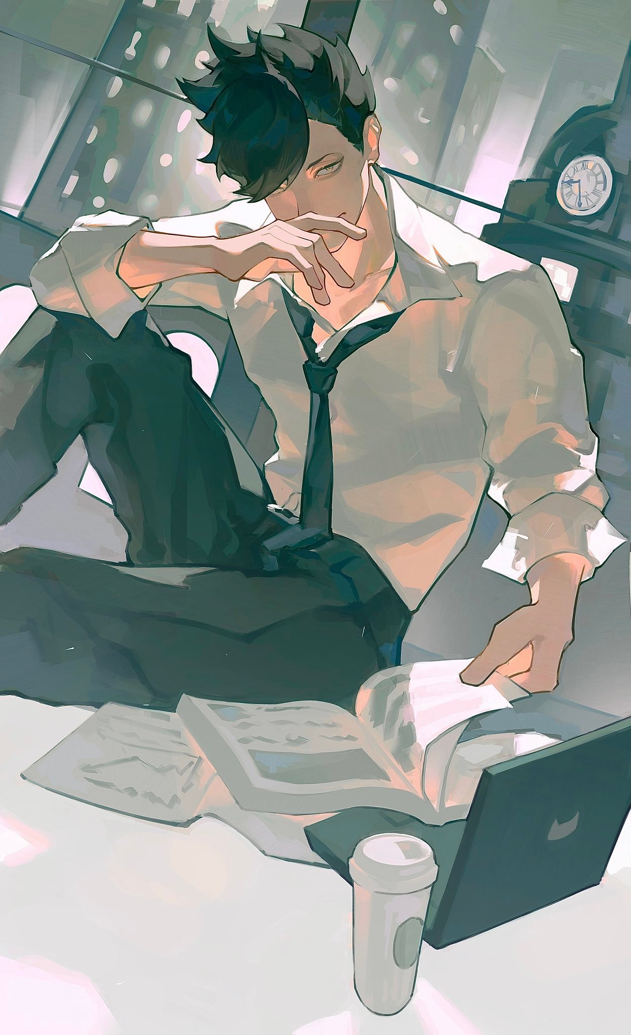 排球少年  漫视界企划   黑尾铁朗生贺图！[蛋糕][蛋糕]cr：_Gu116 