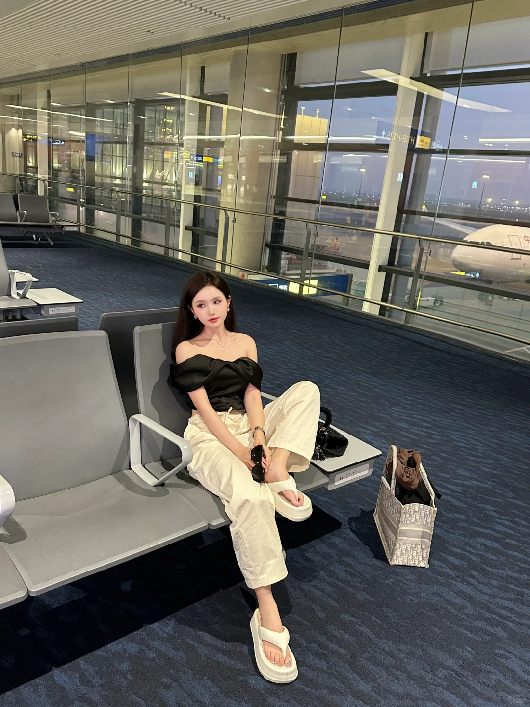 第一次发现机场拍照✈️也很好看