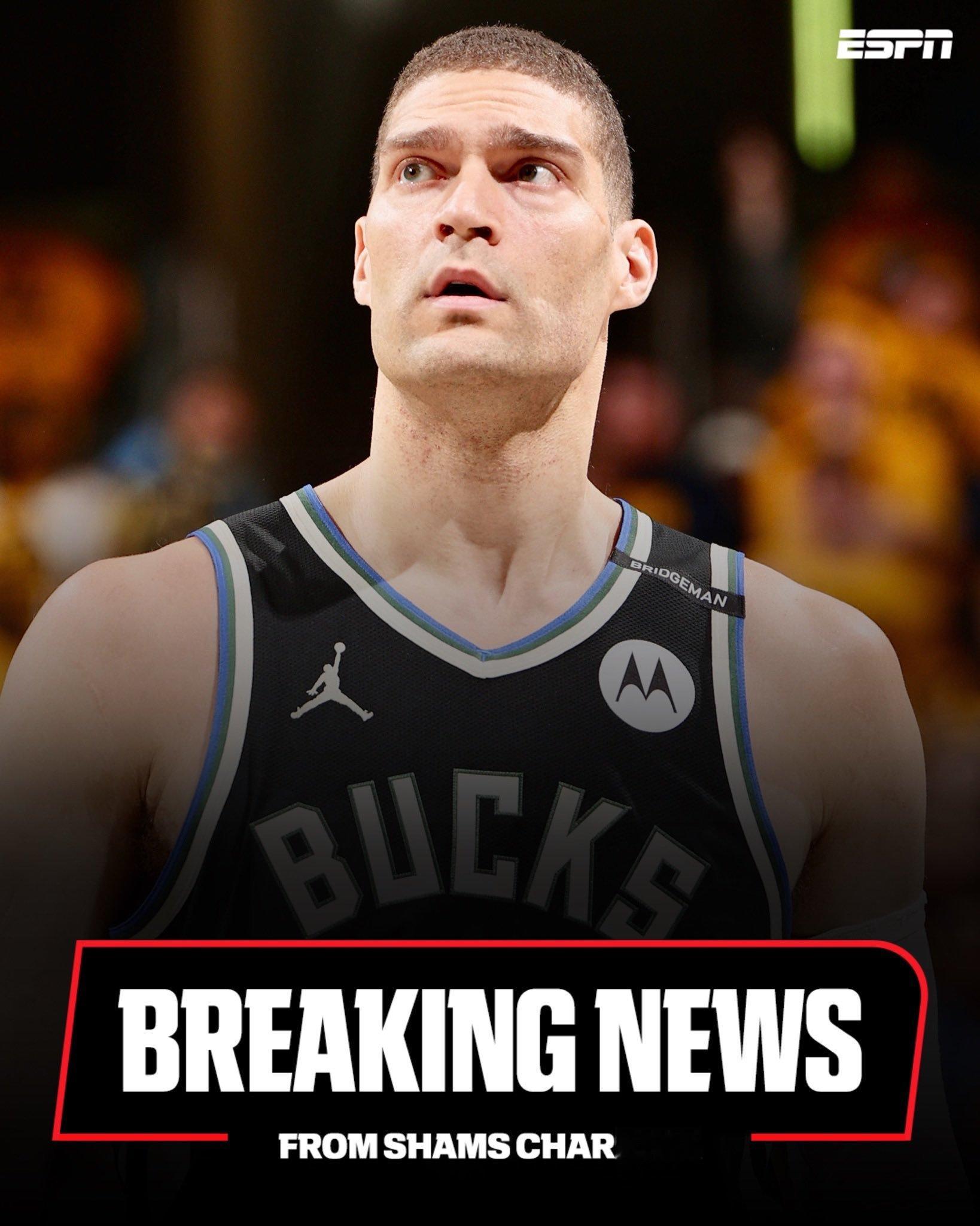 洛佩兹签约快船，雄鹿冠军中锋离开密尔沃基。Free agent center B
