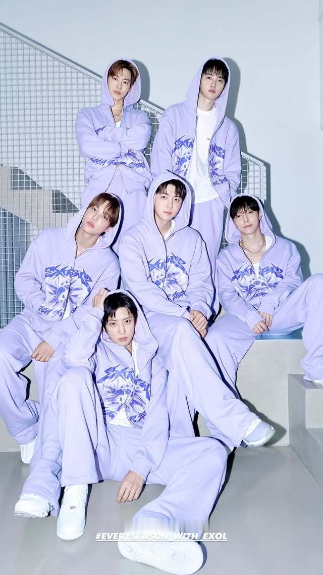 EXO台历官宣EXO官宣台历 之前剧透的那套紫色果然是台历！ 