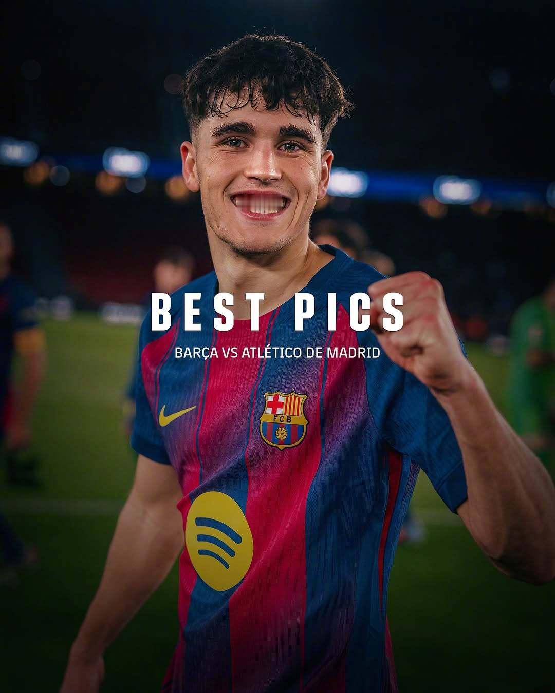 一场价值六分的关键之战，红蓝拿下✅巴萨3比1马竞 那些值得记住的瞬间📸巴萨 ?