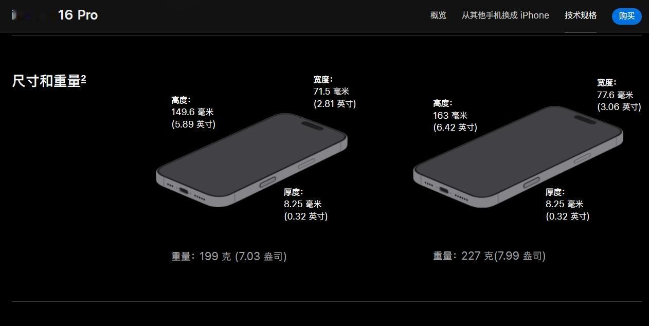 17 Pro Max的厚度从之前的8.25毫米，增加到了8.725毫米，也就是厚