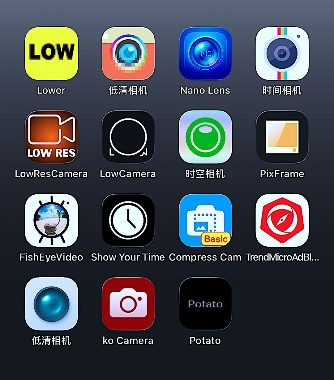 逆潮流的低清摄影app：因工作需要，研究了一下 iPhone 拍摄低清照片的ap