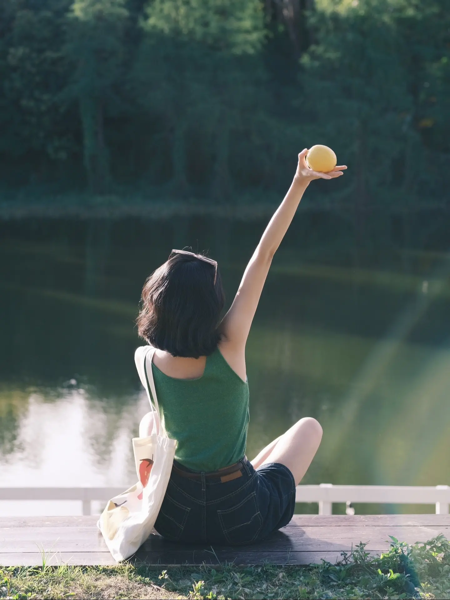 夏日氧气感照片 夏日小清新 氛围感拍照 少女写真 小清新穿搭