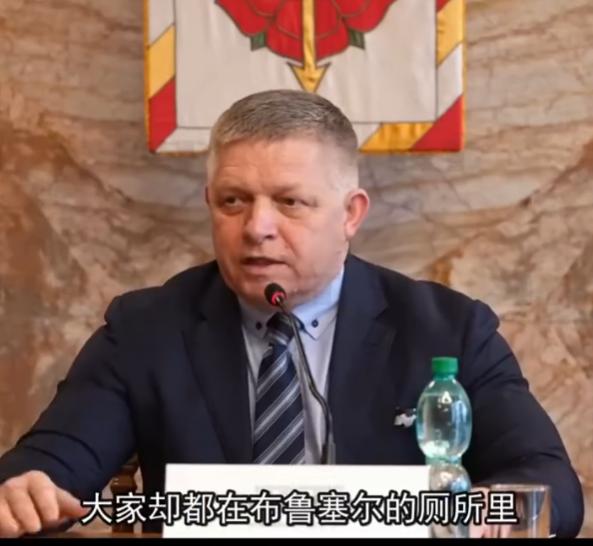 欧盟的台面下藏着这么离谱的一幕，斯洛伐克总理菲佐爆了个大料：他去见普京被全网骂，