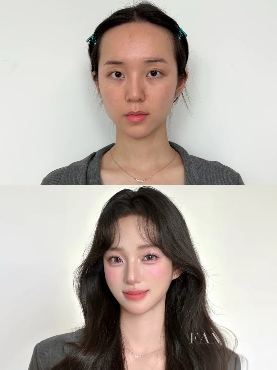 柔雾裸粉｜清透感氛围韩妆🫧🌸