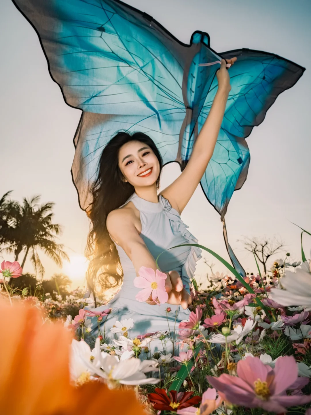 海口格桑花海这样拍🌸生命力直接拉满‼️✌️
