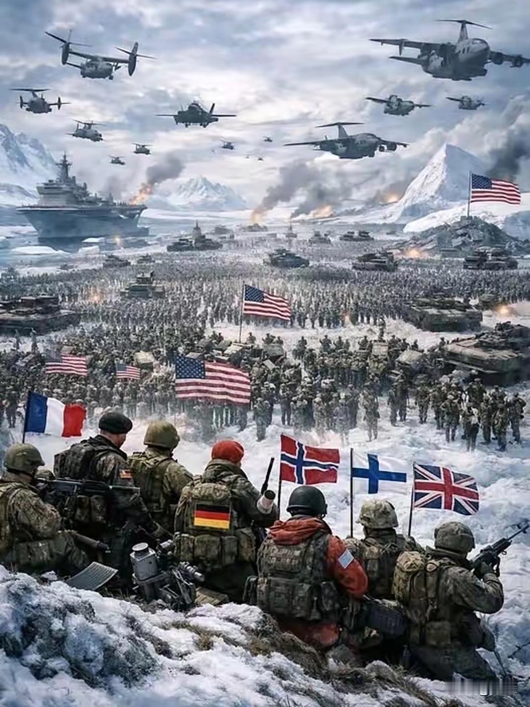 丹麦被联军耍了，丹麦总统梅特·弗雷泽里克森向欧洲求助保卫格陵兰岛，欧洲各国派军队