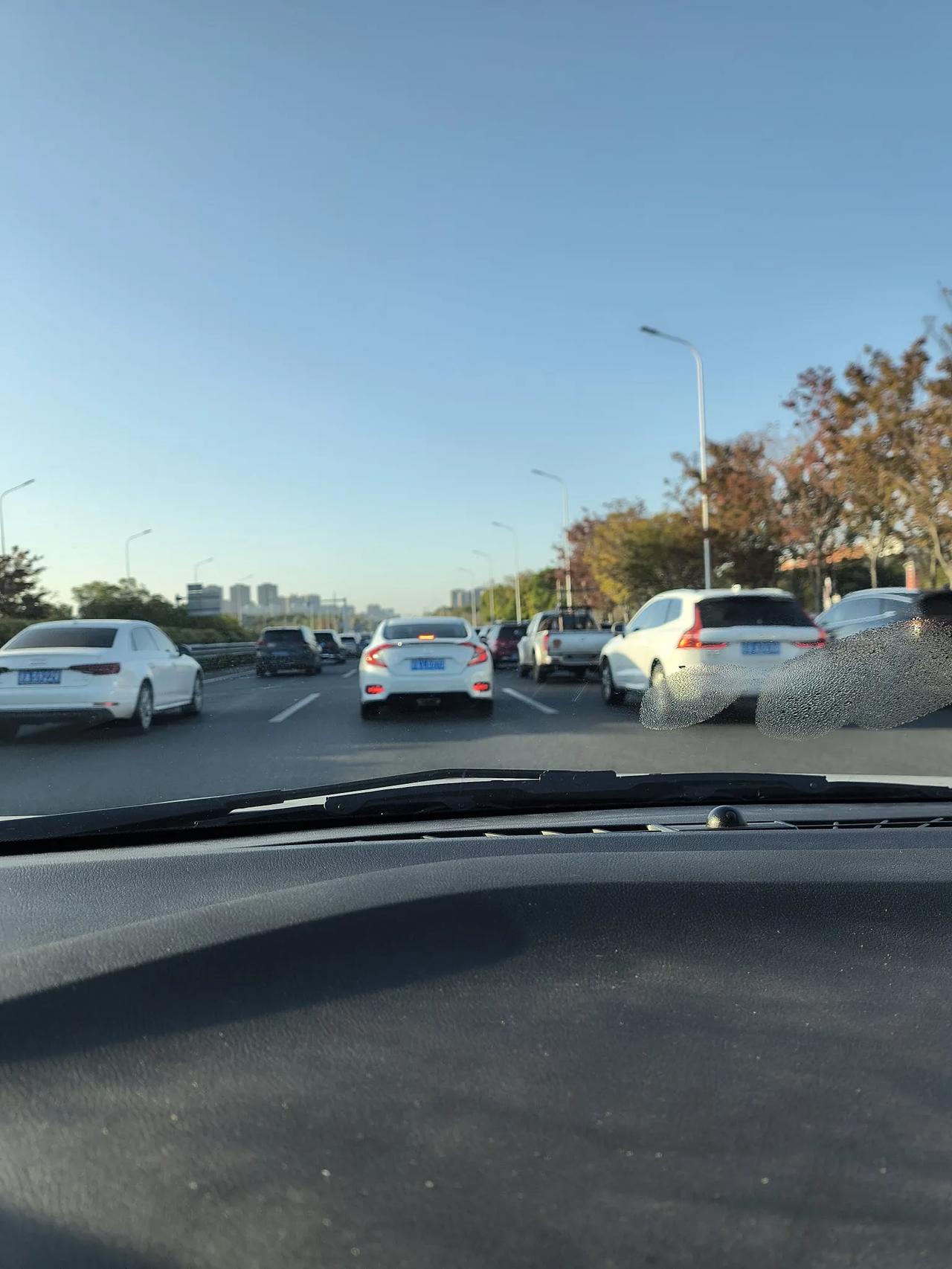 冬日生活打卡季堵车