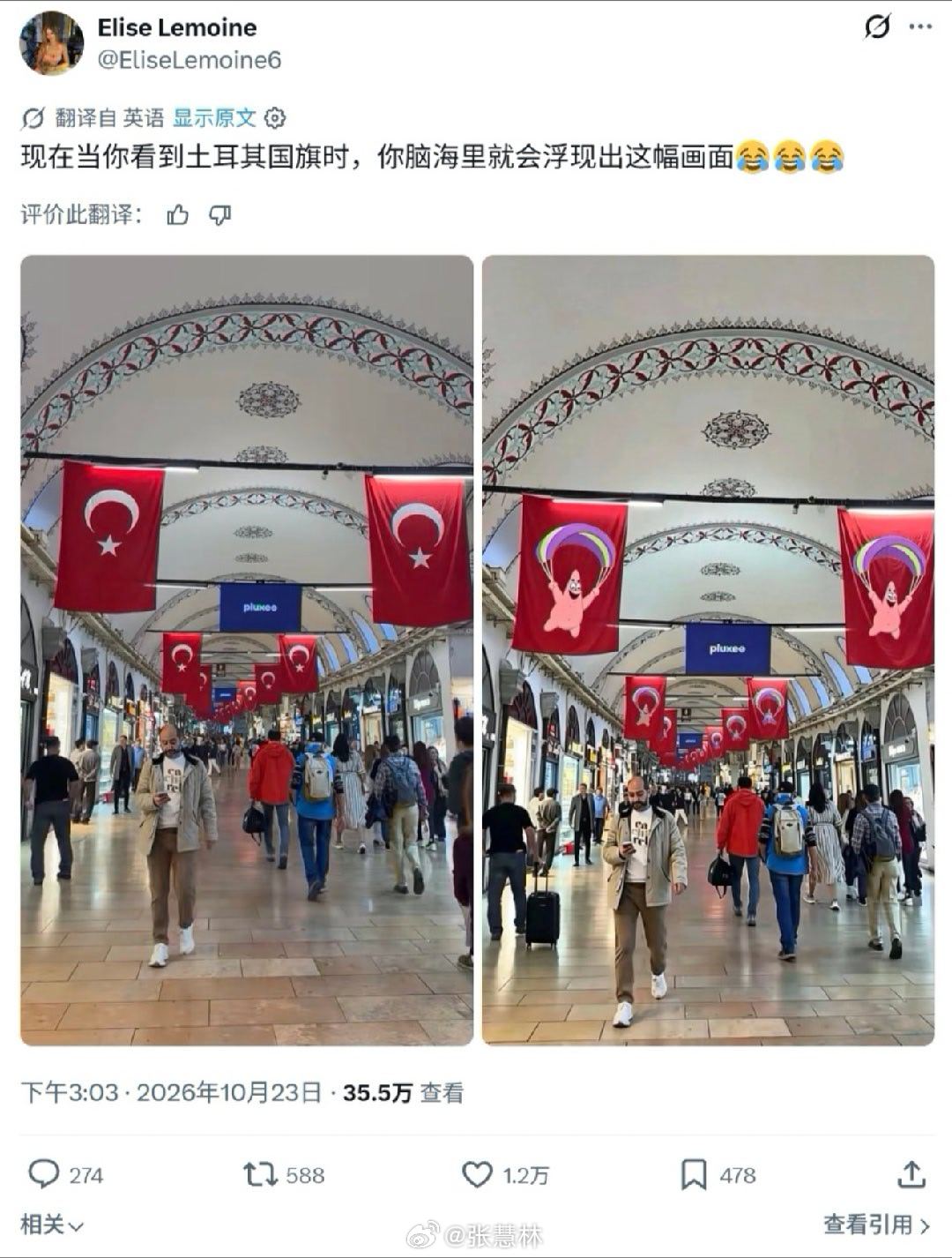 美国人表示已经无法正视土耳其国旗了 ​… ​​​