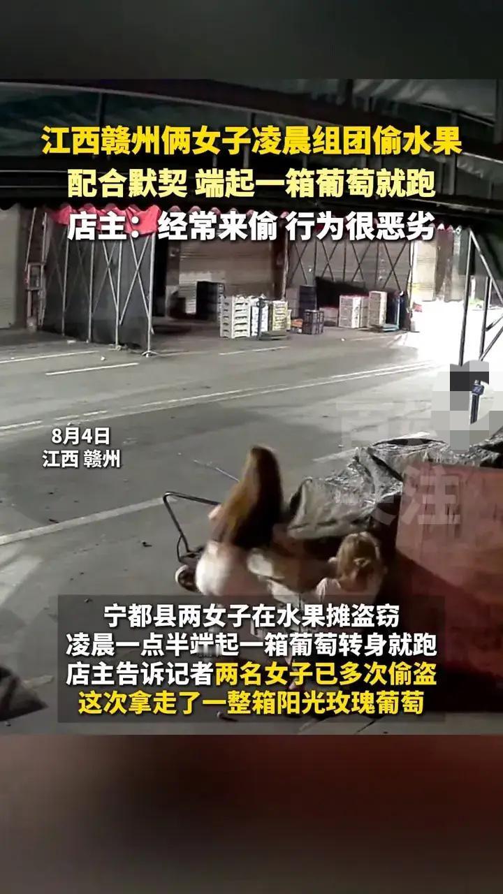 这一招真的是太高明了！2女子多次到水果店偷水果，店主不报警，说小事情，又不是偷金