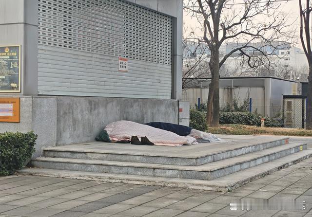 郑州街头的寒冬一幕，看完心里沉甸甸的。2026年的郑州，地铁八号线一期都跑了大半