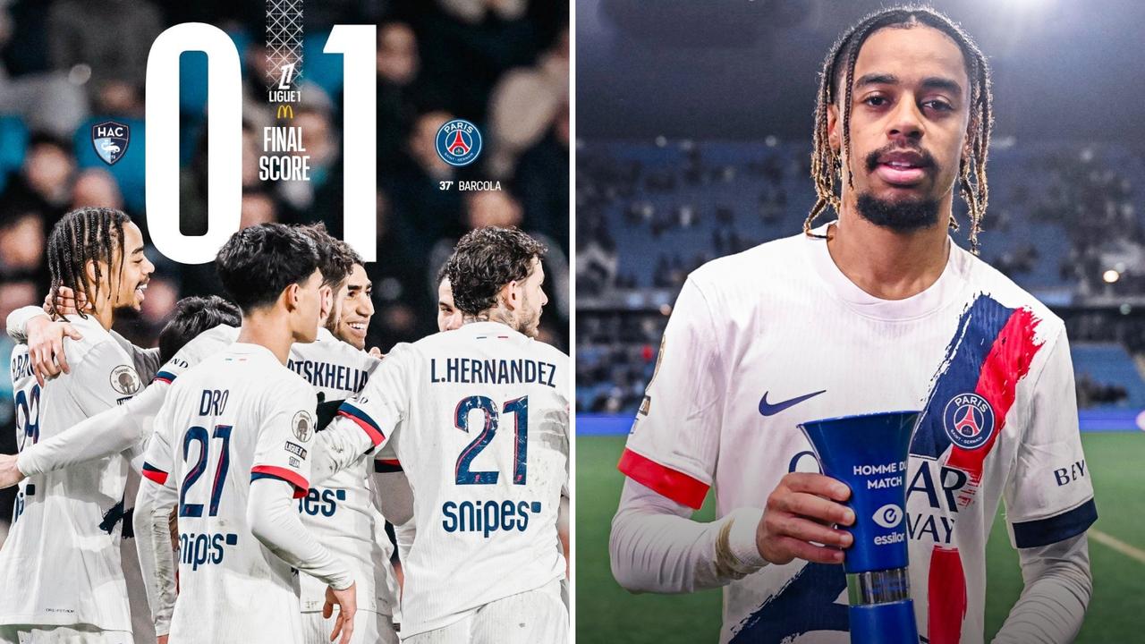 法甲：巴黎圣日耳曼客场1-0击败勒阿弗尔，联赛2连胜以4分优势领跑。
巴尔科拉打